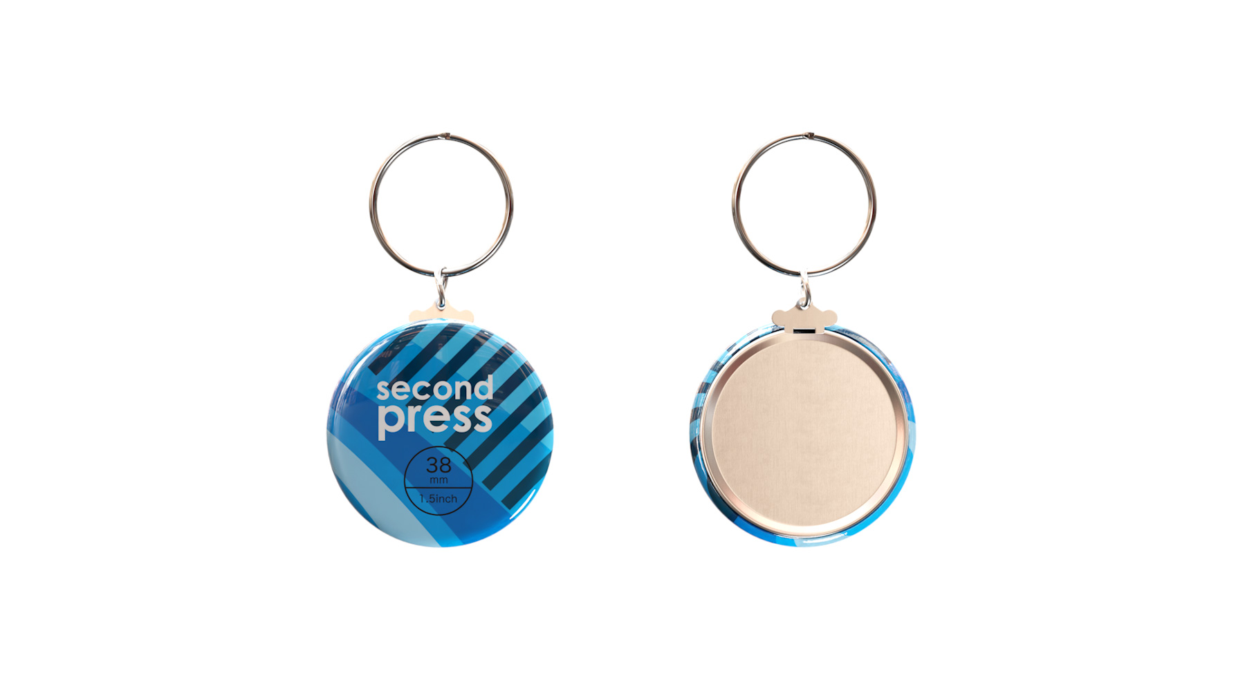 38mmキーホルダー缶バッジ | 缶バッジのセカンドプレス